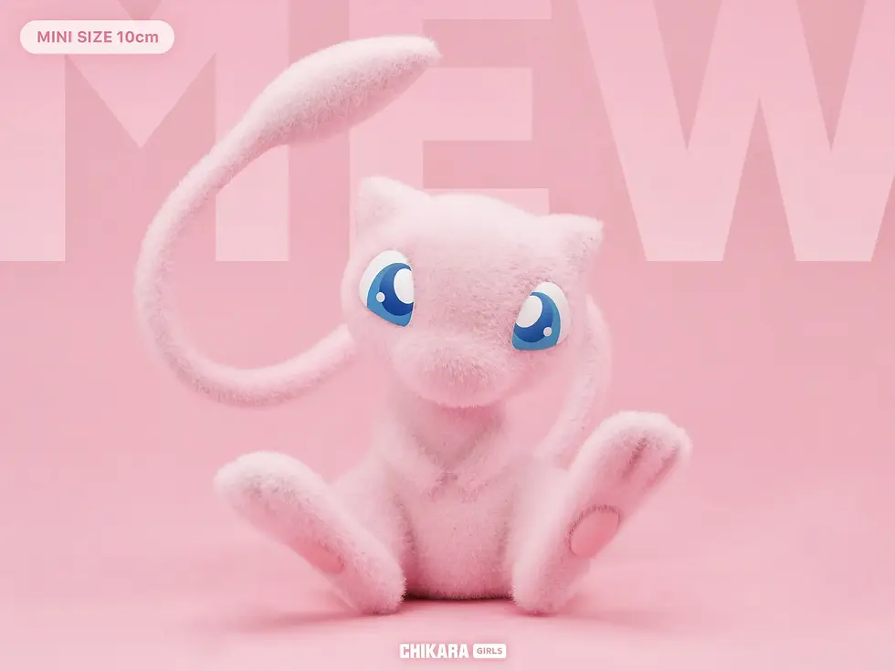 Thumbnail: 【PRE-ORDER】CHIKARA GIRLS Studio - Desktop Series Mew Pokémon Resin Statue GK