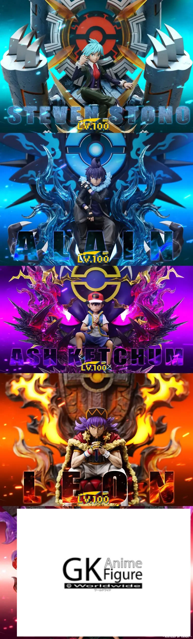 Thumbnail: 【PRE-ORDER】LV.100 Studio - Eight Master Throne Series 01 Leon Pokémon Resin