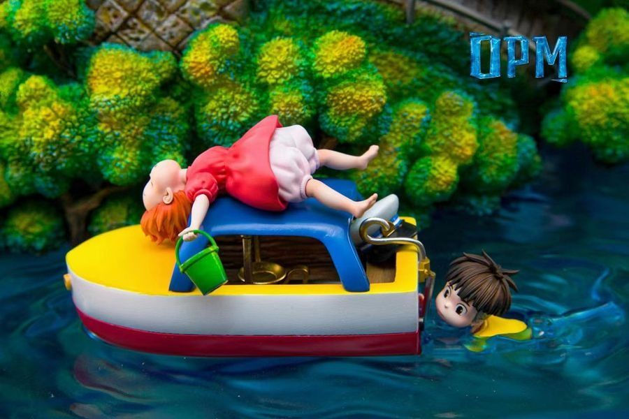 Thumbnail: 【Ready Stock】OPM Studio - Ponyo on the Cliff of the Sea 悬崖上的波妞 GK Figure Statue