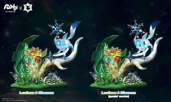 PRE-ORDER】 Ruby Studio - Leafeon & Glaceon Pokemon Series
