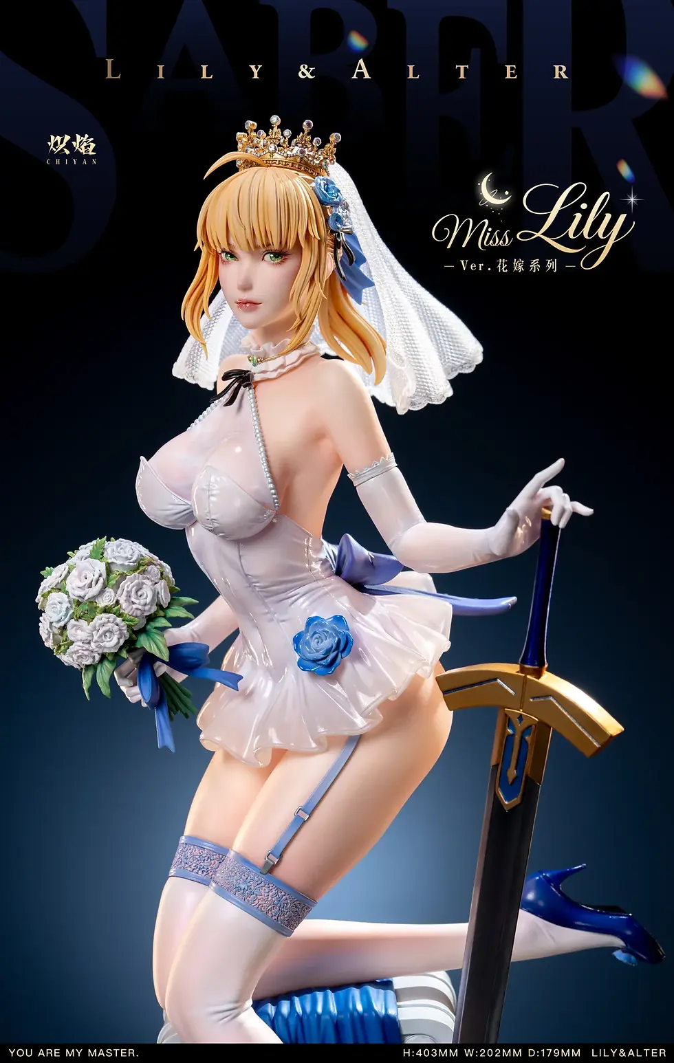 Thumbnail: 【PRE-ORDER】ChiYan Studio - Bride Series Lily X Alter Fate Resin Statue GK Anime