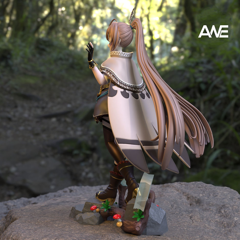 Thumbnail: 【READY STOCK】 ANE Studio - VTuber Nanashi Mumei Resin Statue GK Anime Figure