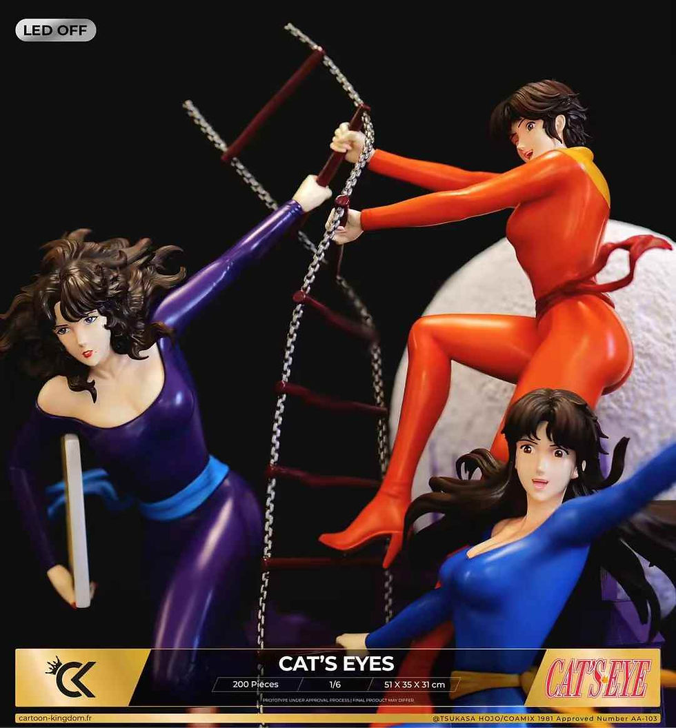 Thumbnail: 【PRE-ORDER】 Cartoon Kingdom Studio - Cat's Eye - Hitomi, Rui and Ai Resin Statue