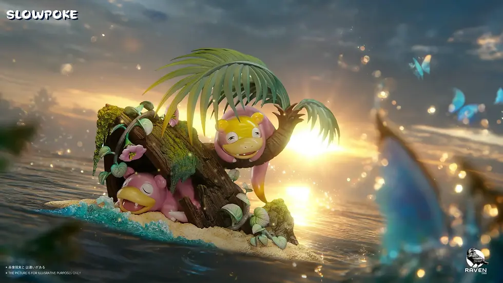Thumbnail: 【PRE-ORDER】RAVEN Studio - The Relaxed Slowpoke Pokémon Resin Statue GK Anime Fig