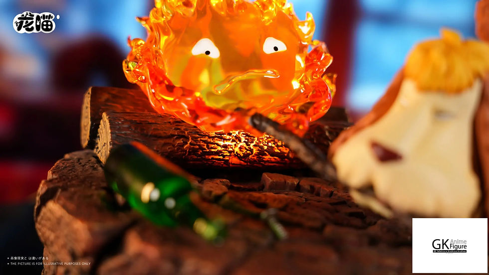 Thumbnail: 【PRE-ORDER】Long Miao Studio - Heen X Calcifer Howl's Moving Castle Resin Statue