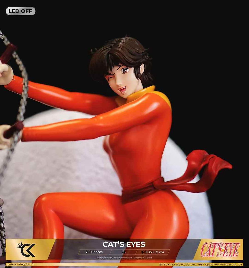Thumbnail: 【PRE-ORDER】 Cartoon Kingdom Studio - Cat's Eye - Hitomi, Rui and Ai Resin Statue