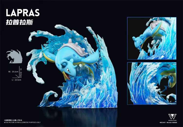 【PRE-ORDER】 Wonder Studio - Lapras & Seaking Pokemon Resin Statue GK Anime