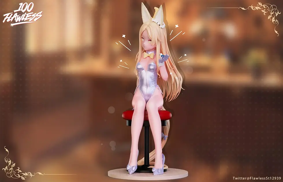 Thumbnail: 【PRE-ORDER】Flawless Studio - Yurizono Seia Bar Bunny Girl Blue Archive Resin