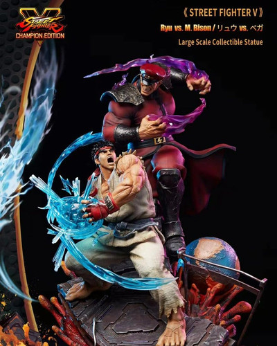 ストリートファイター リュウポスターby Artgermサイン入り READY STOCK】Unique Art Studio - Ryu Vs M.Bison Street