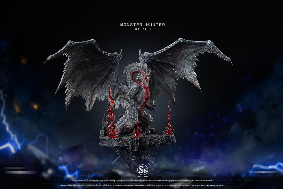 Thumbnail: 【PRE-ORDER】S6 Studio - White Fatalis Monster Hunter Resin Statue GK Anime Figure