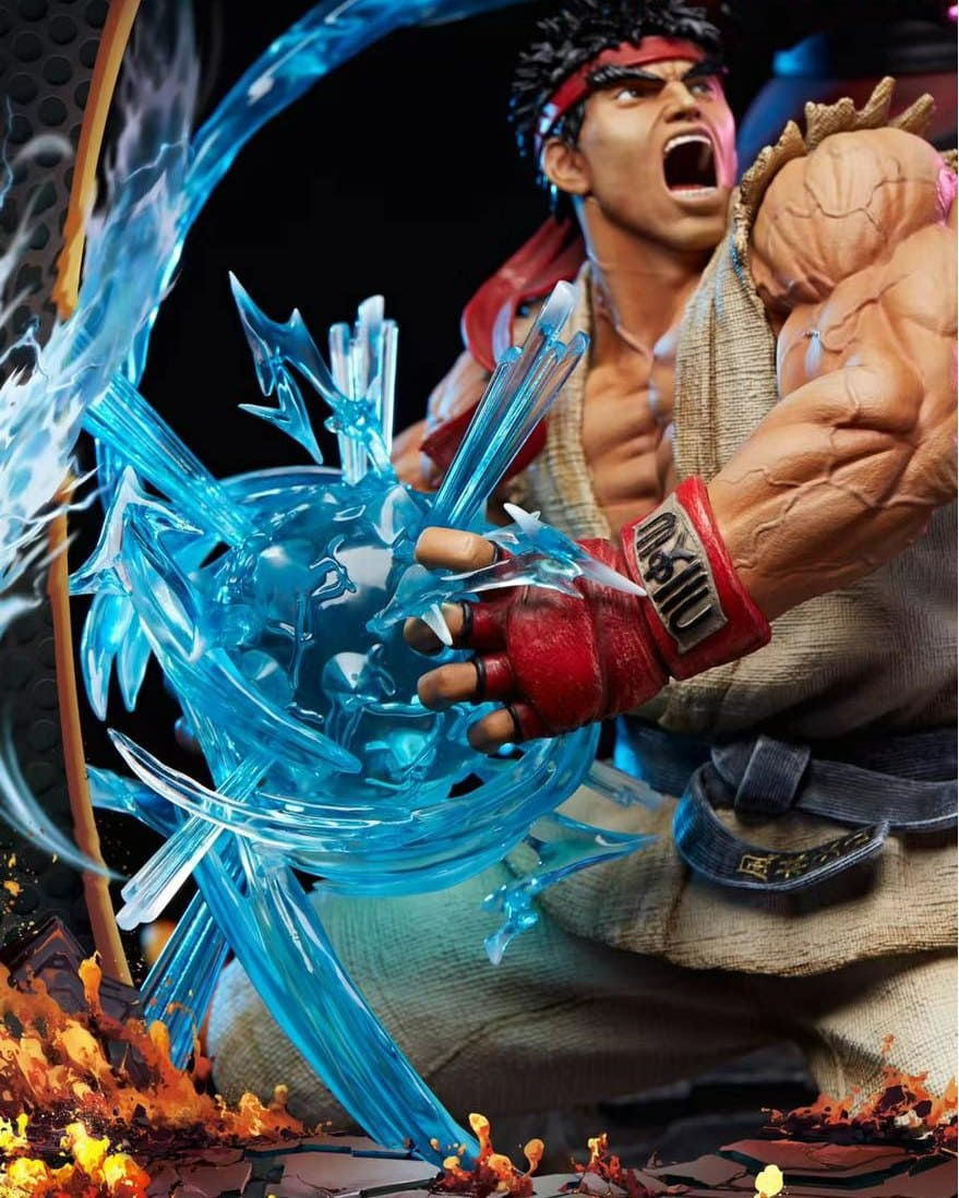 Thumbnail: 【READY STOCK】Unique Art Studio - Ryu Vs M.Bison Street Fighter V Licensed