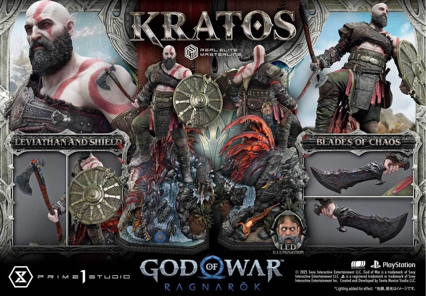 【PRE-ORDER】 Prime 1 Studio - God of War: Kratos Resin Statue GK Anime Figure