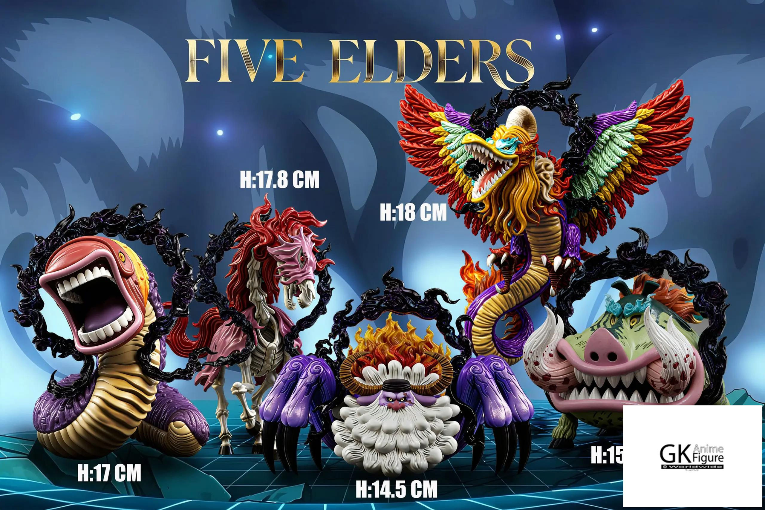 Five Elders in their beast forms One Piece Resin Statue | TOY Studio