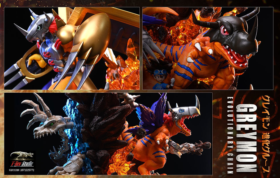 Thumbnail: 【CLOSED ORDER】T-Rex Studio - Digimon Evolution Line Vol. 1 Agumon & Taichi