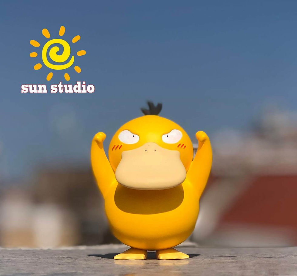 【ready stock】Sun Studio - Psyduck Pokémon Resin Statue