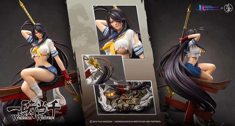 Thumbnail: NanJin Studio -Ikki Tousen Licensed Statue- Kanu Unchou Ikki Tousen Resin Statue