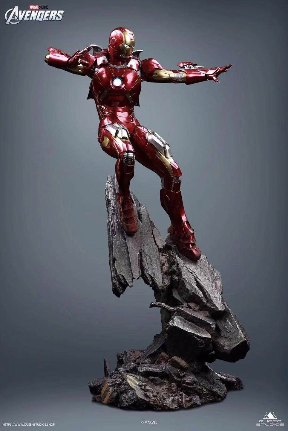 Thumbnail: 【READY STOCK】Queen Studio - MARVEL Licensed - Iron Man Mark 7 1/4 Scale Statue