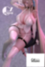 Thumbnail: 【PLS PM】GZ Studio - Ichinose Asuna Lacquer Suit Blue Archive Resin Statue GK