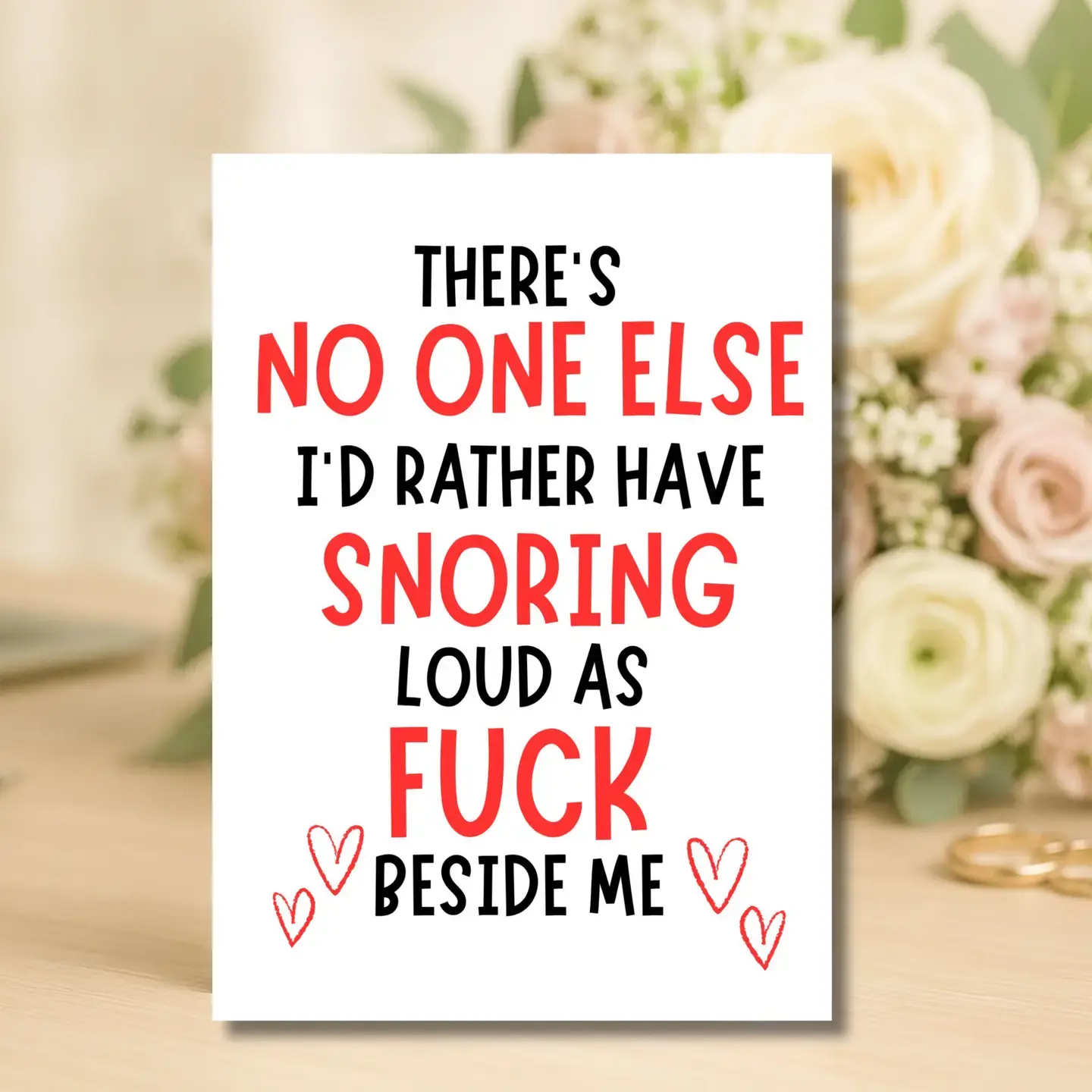 Couples Snoring Card