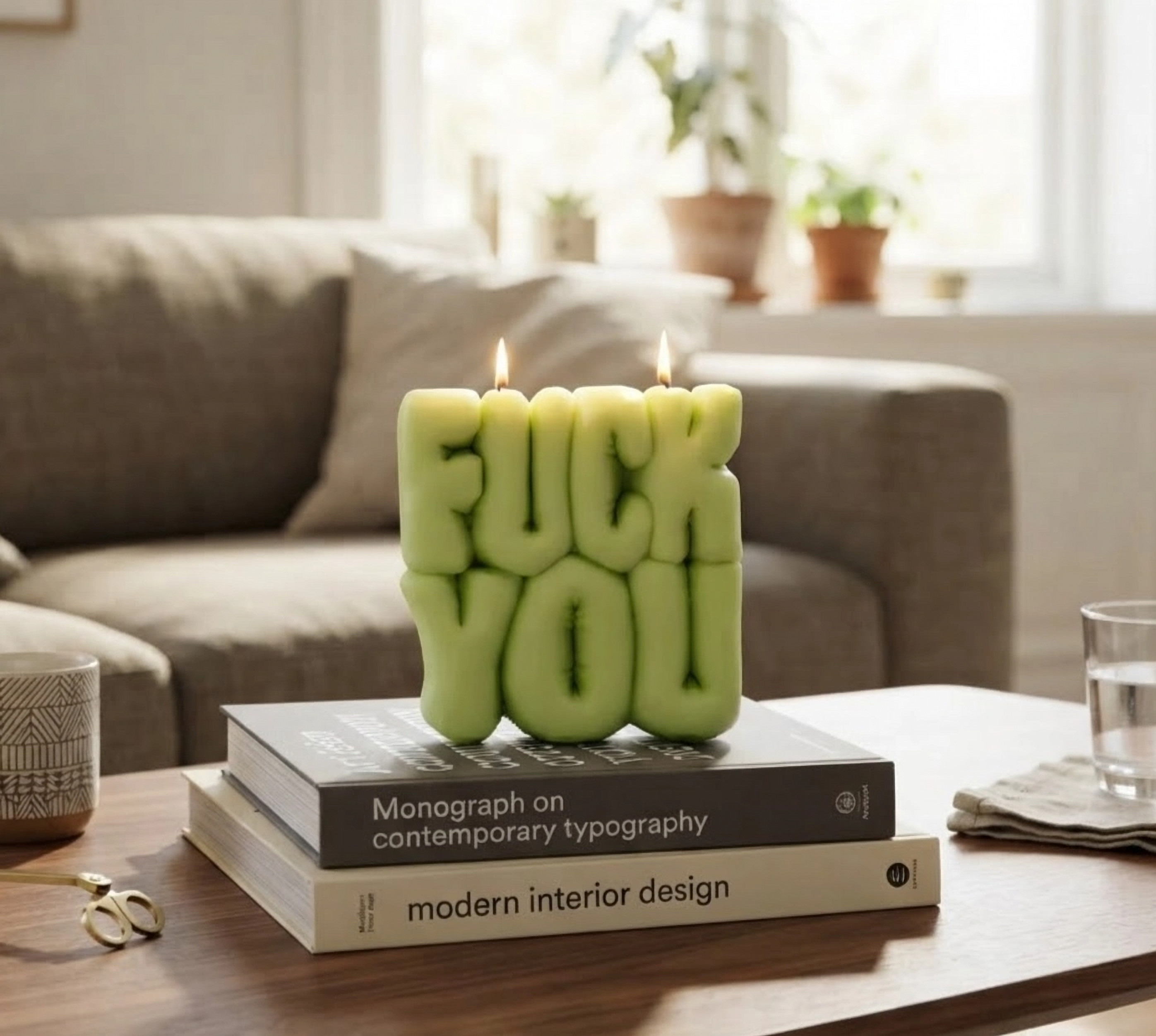 Fuck You Puffer Candle