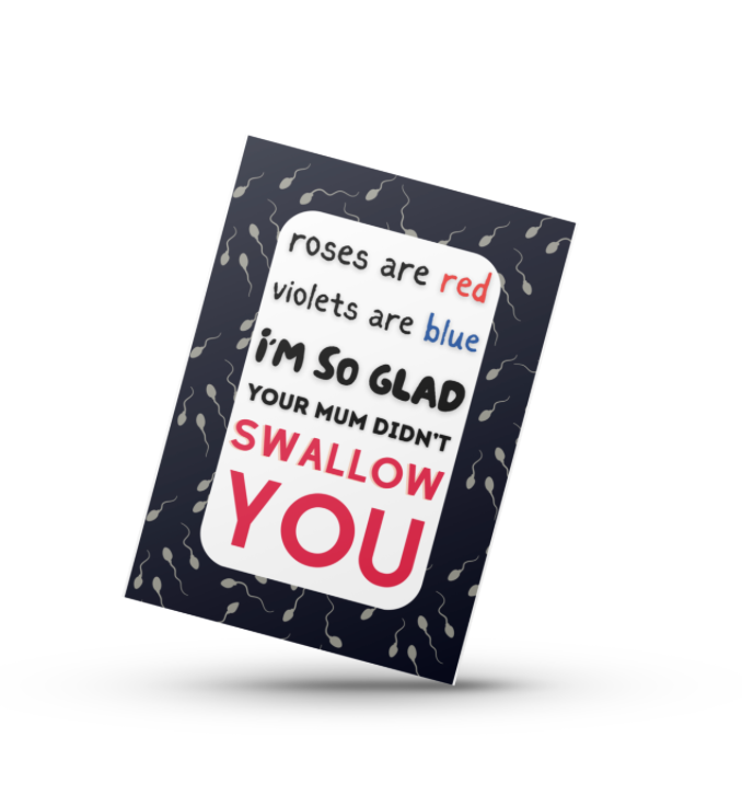 Funny Card Front View