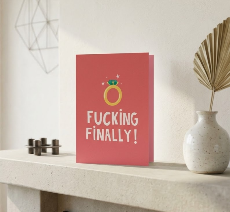Funny Engagement Card