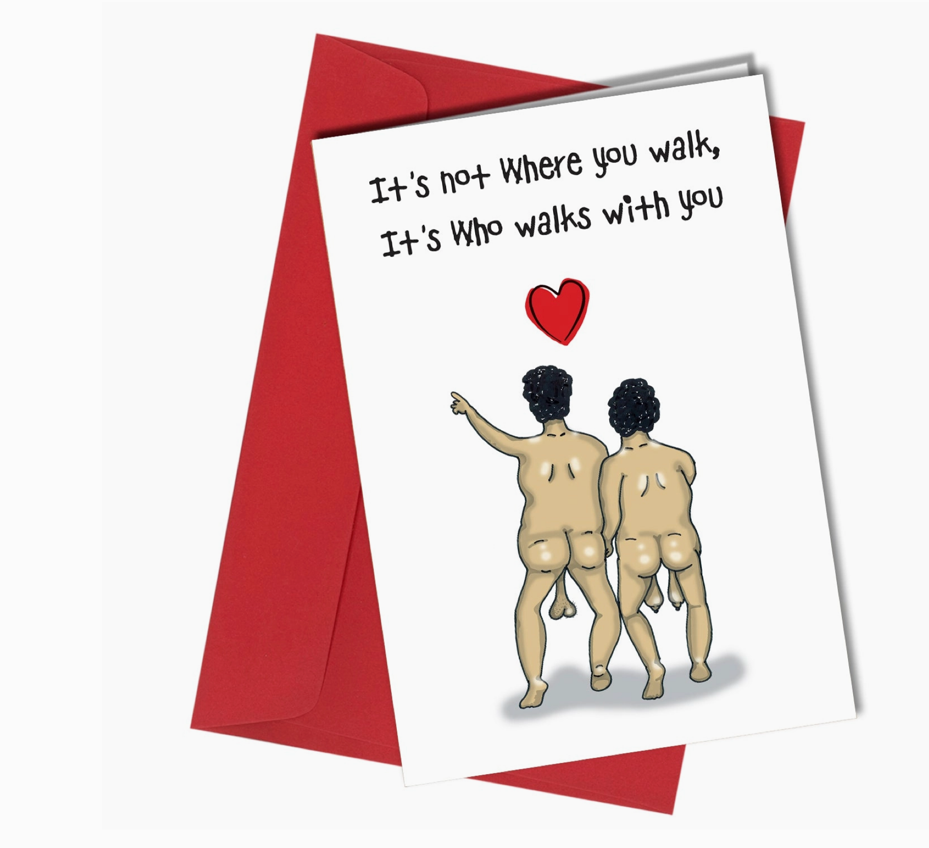 Funny Couples Card Front View