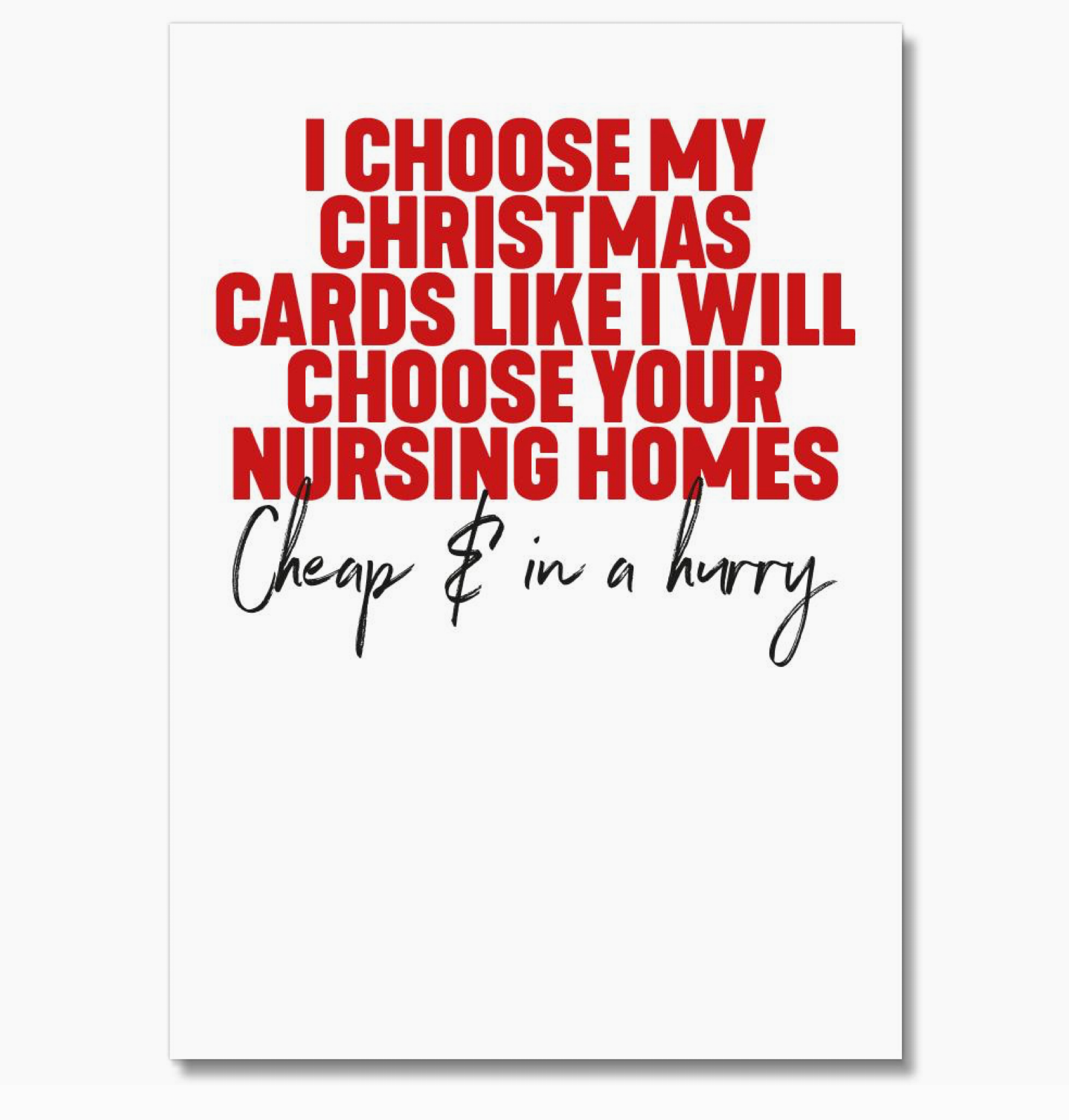Funny Couples Card Front View