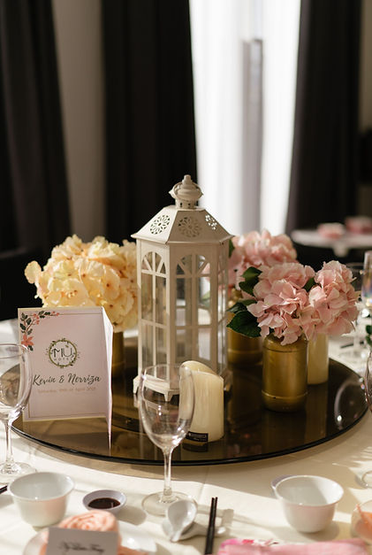 VIP table decoration