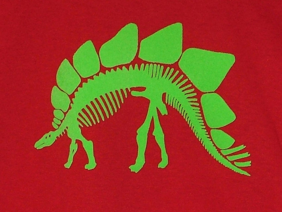 Thumbnail: Stegosaurus - Dinosaur Skeleton Kids T-Shirt