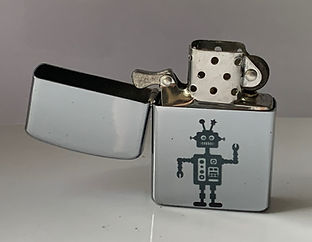 Commissioned robot design on a lighter