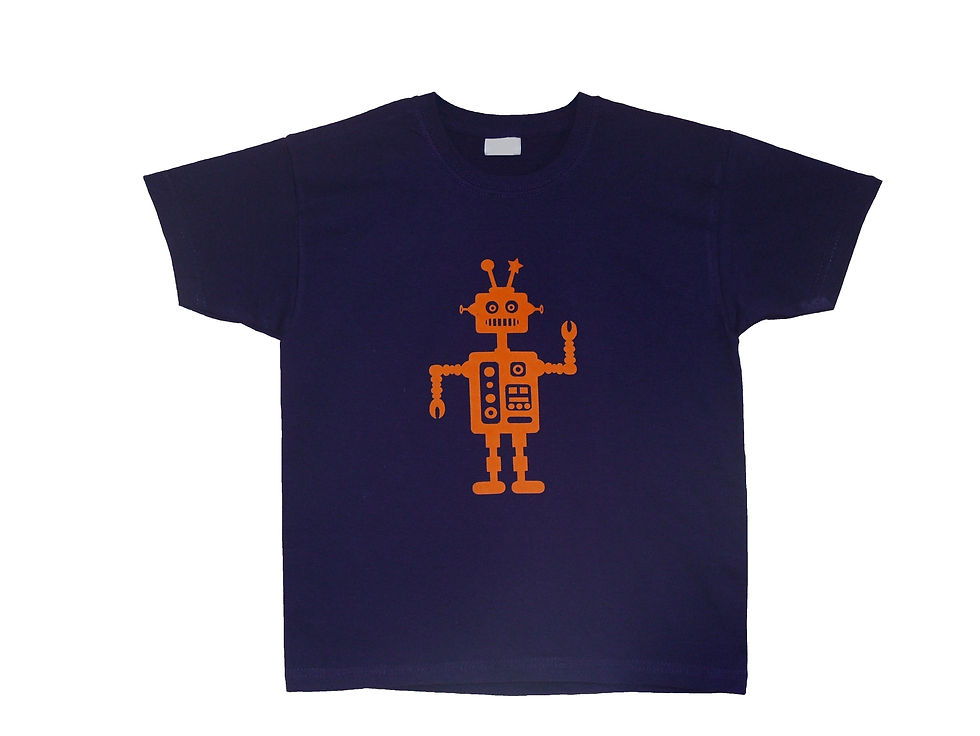 Thumbnail: Square Robot Kids T-Shirt