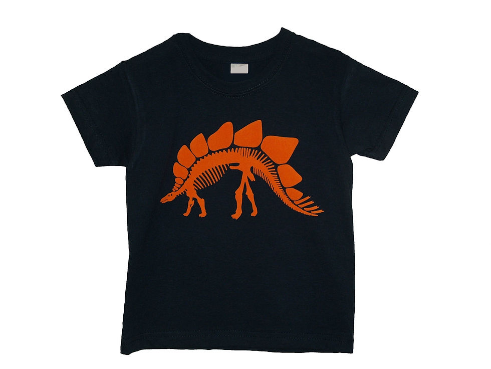 Thumbnail: Stegosaurus - Dinosaur Skeleton Kids T-Shirt