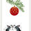 Thumbnail: Cat Bauble Christmas Card