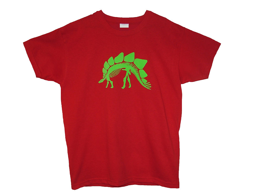 Thumbnail: Stegosaurus - Dinosaur Skeleton Kids T-Shirt