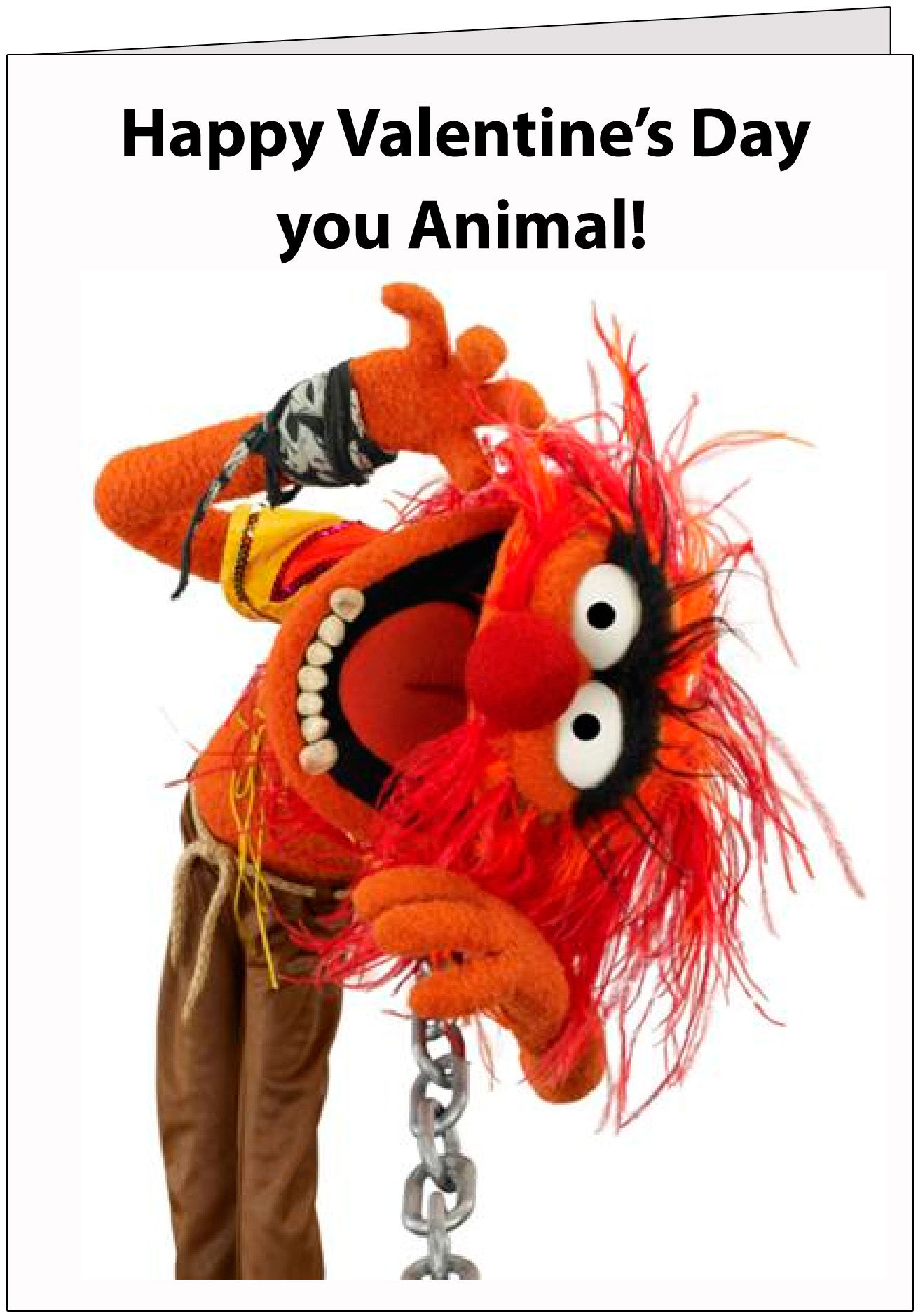 Animal Valentine's Card