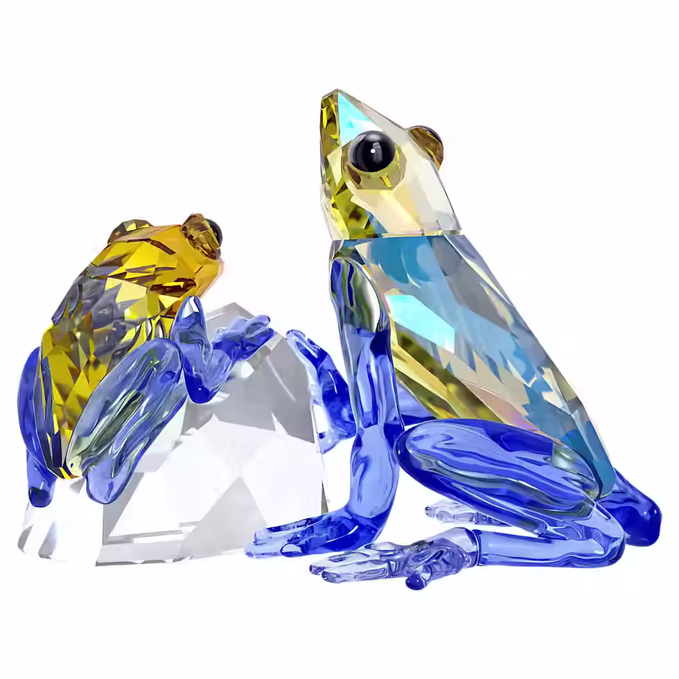 Miniatura: SWAROVSKI FROG AND BABY