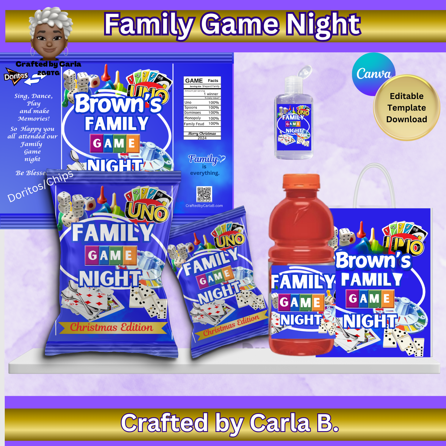 Family Game Night Snack Pack - Digital