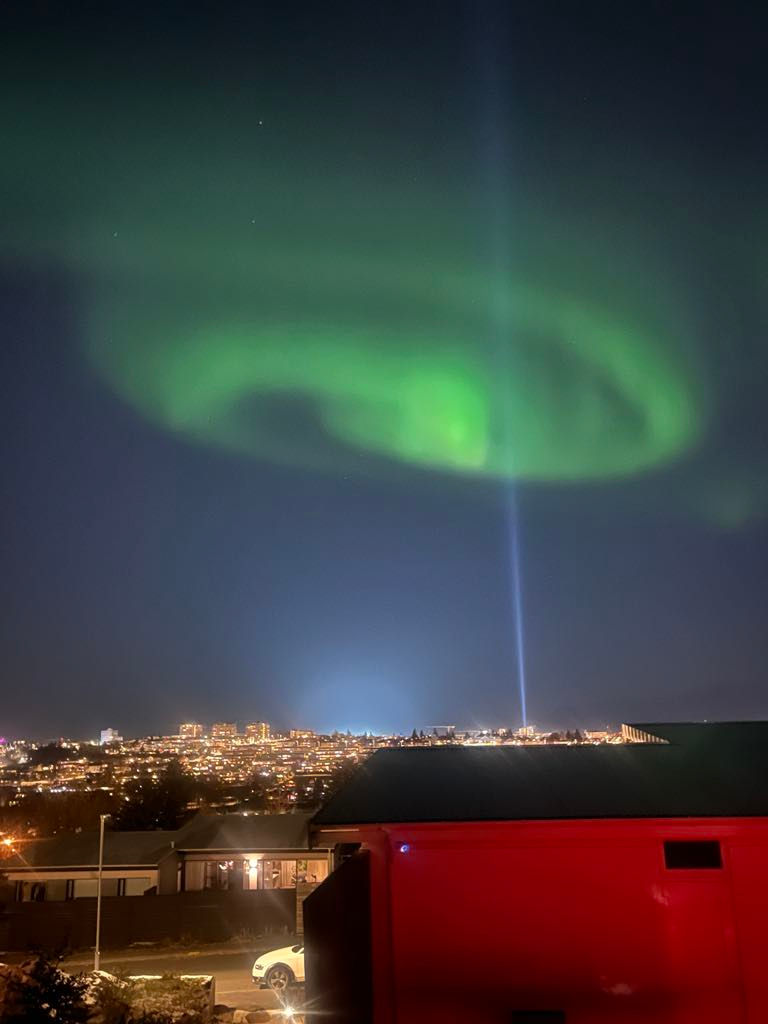View from the outdoor sauna in ICELAND SJF VILLA