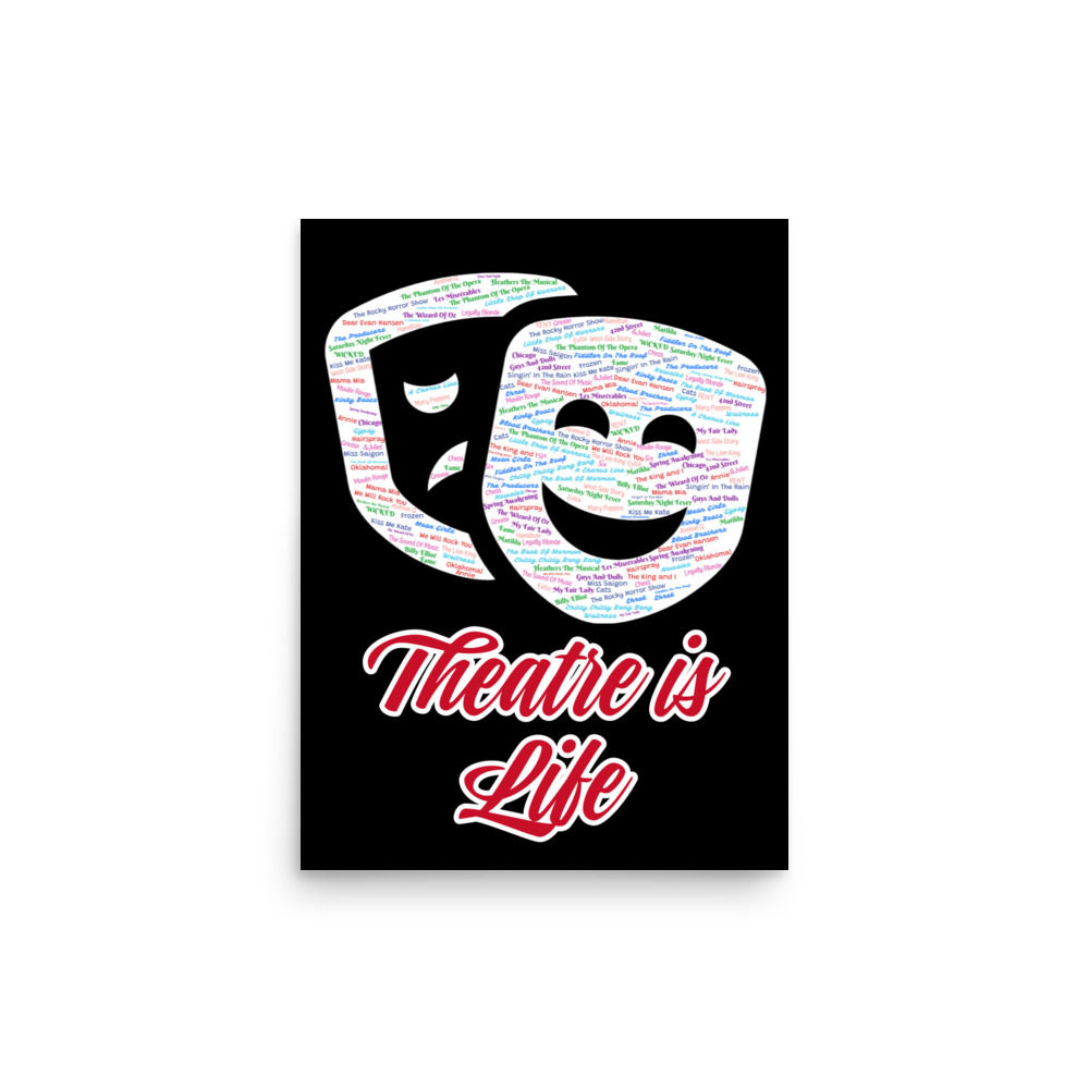 Theatre Is Life A3 Poster
