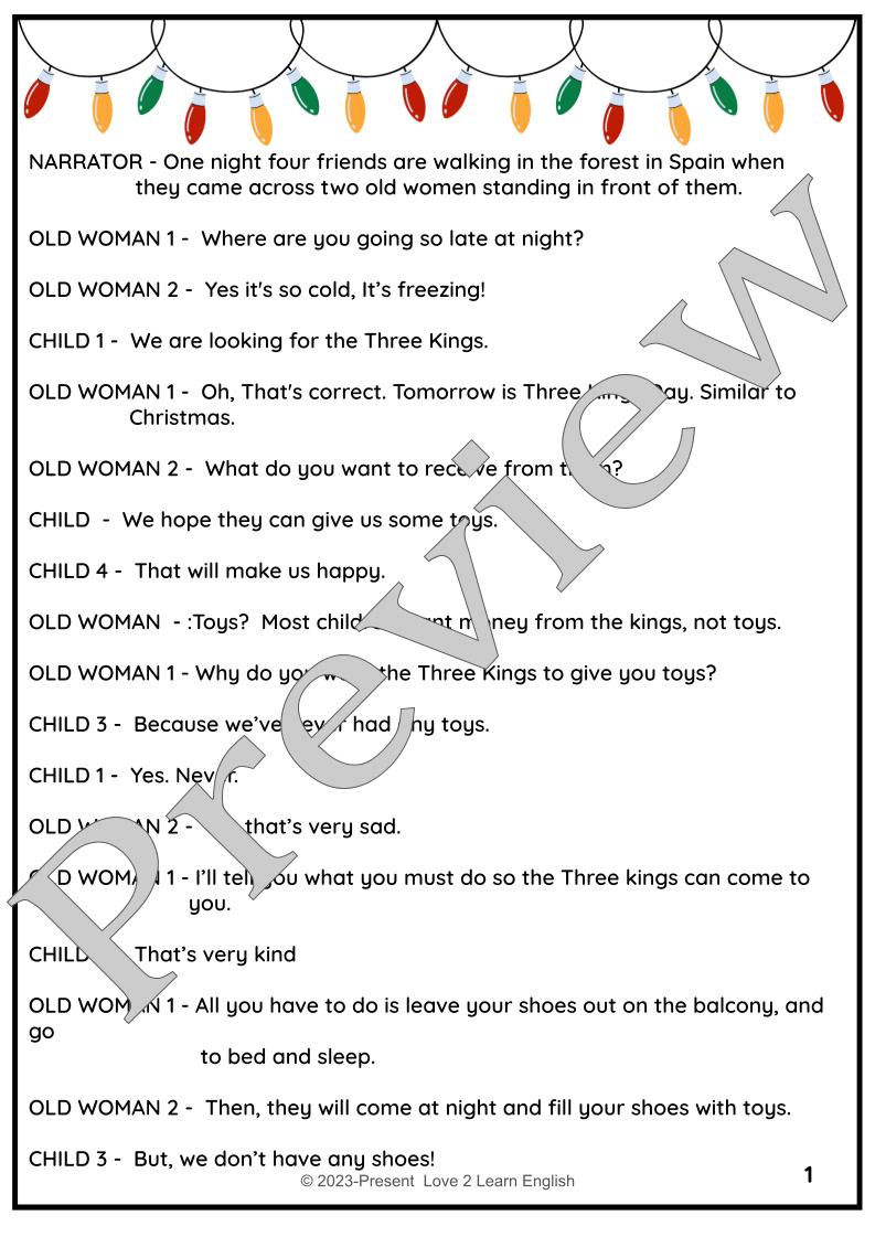 Miniatura: Christmas Reader's Theatre Script - Christmas Activity - Reading Fluency