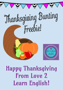 Miniatura: Thanksgiving Activity | Classroom Decor | FREEBIE