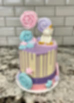 Unicorn drip cake