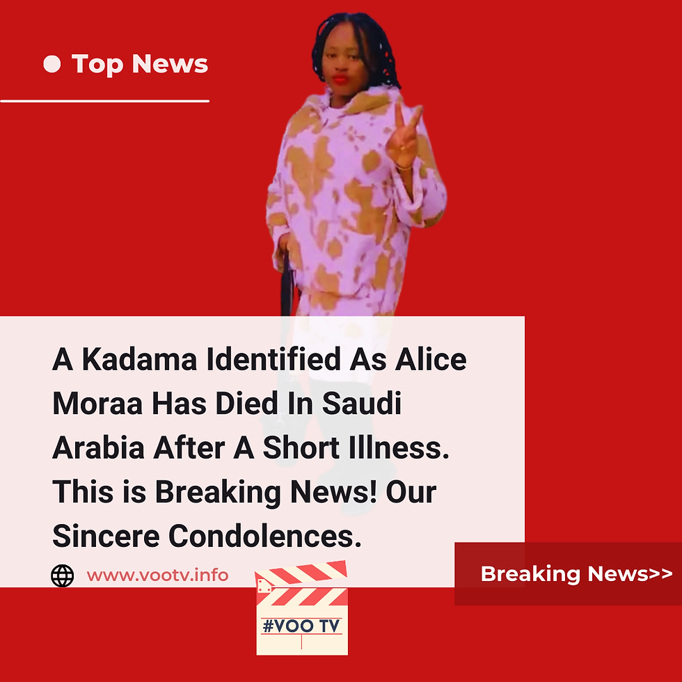 Alice Moraa had only worked in Saudi Arabia for 8 months.