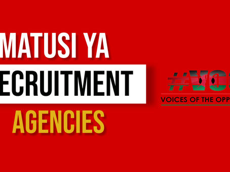 Matusi Ya Kenyan Recruitment Agencies Exposed | #VOO TV