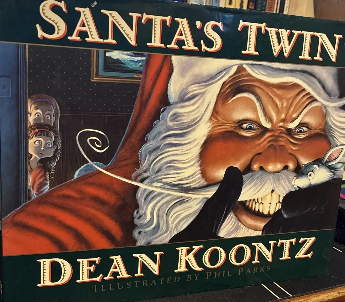 Dean Koontz “Santa's Twin” 1996 Harper Prism Illustrated Phil Parks DJ HC 1st ed