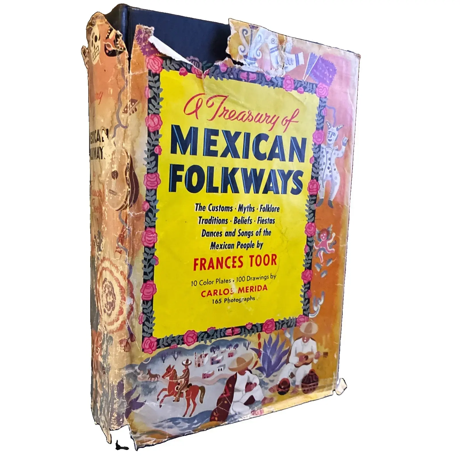 Frances Toor / A Treasury of Mexican Folkways First Edition 1964 11th Printing