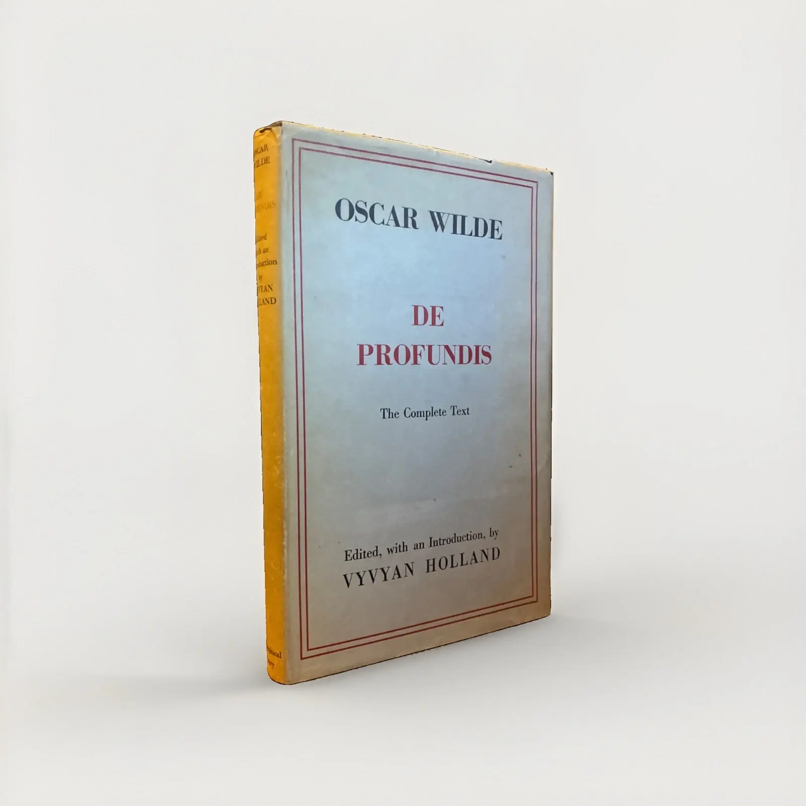 De Profundis by Oscar Wilde (1951, Philosophical Society)