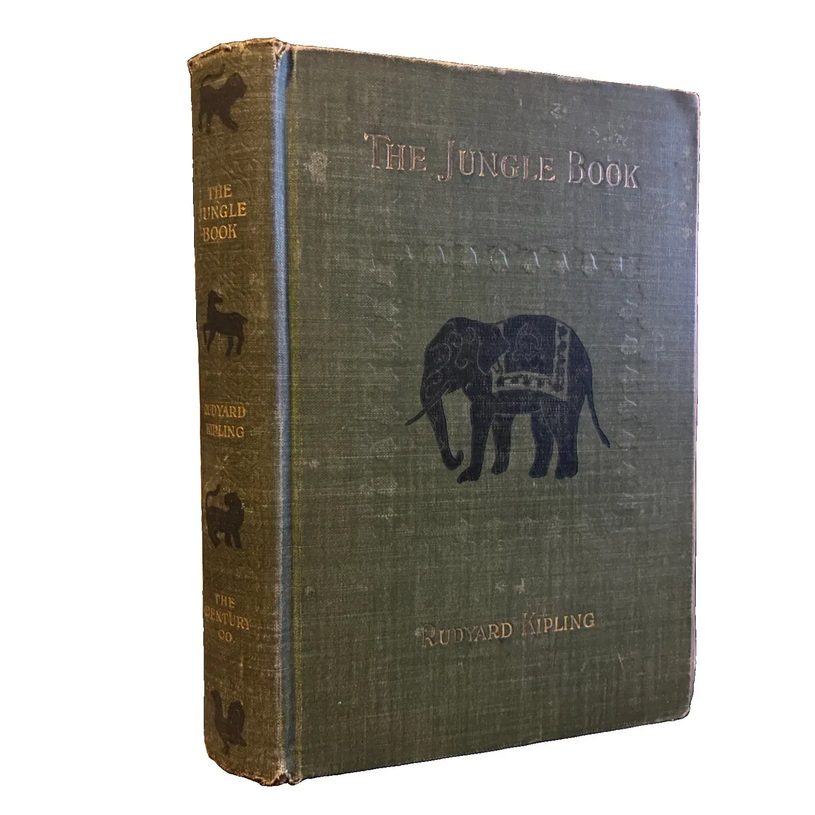 1900 The Jungle Book Rudyard Kipling Antique Century Co Hardcover Rare