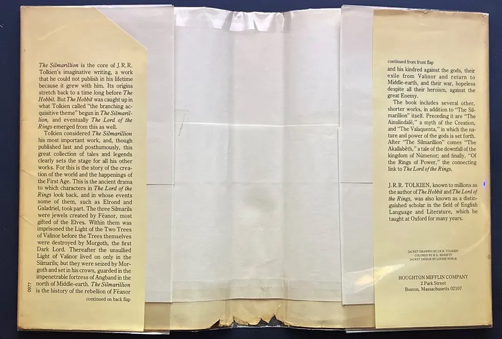 Thumbnail: The Silmarillion by J. R. R. Tolkien First American Edition (1st Print) Typo